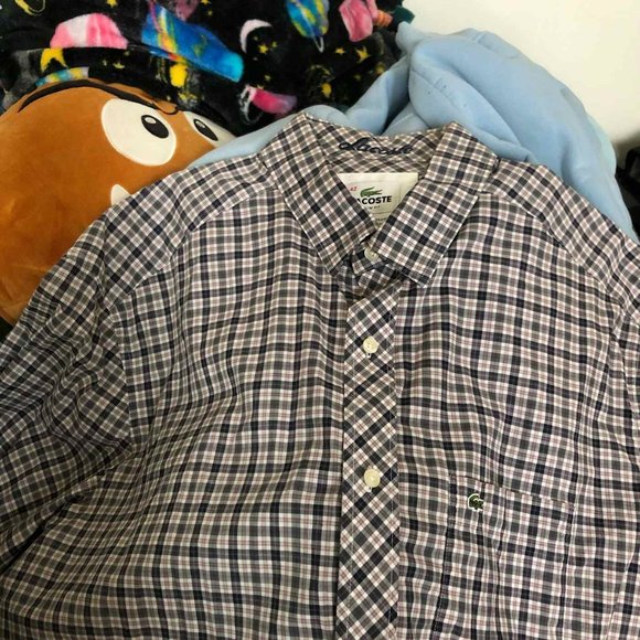 Lacoste Checkered Button Up Shirt - Picture 7 of 9